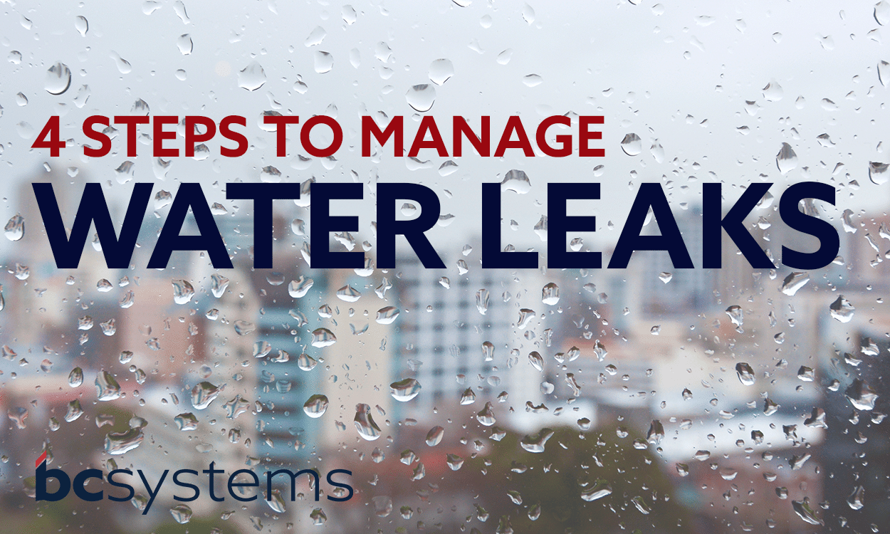 4 steps to manage water leaks