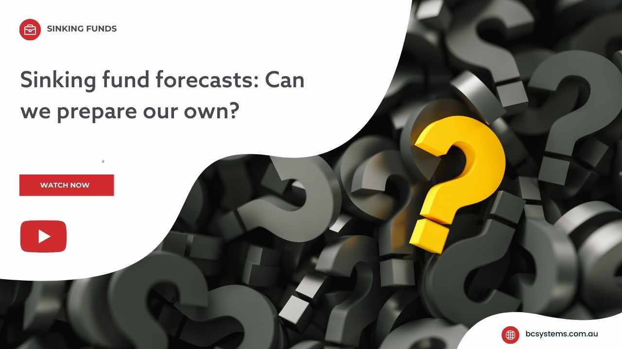 Sinking fund forecasts - can we prepare our own?